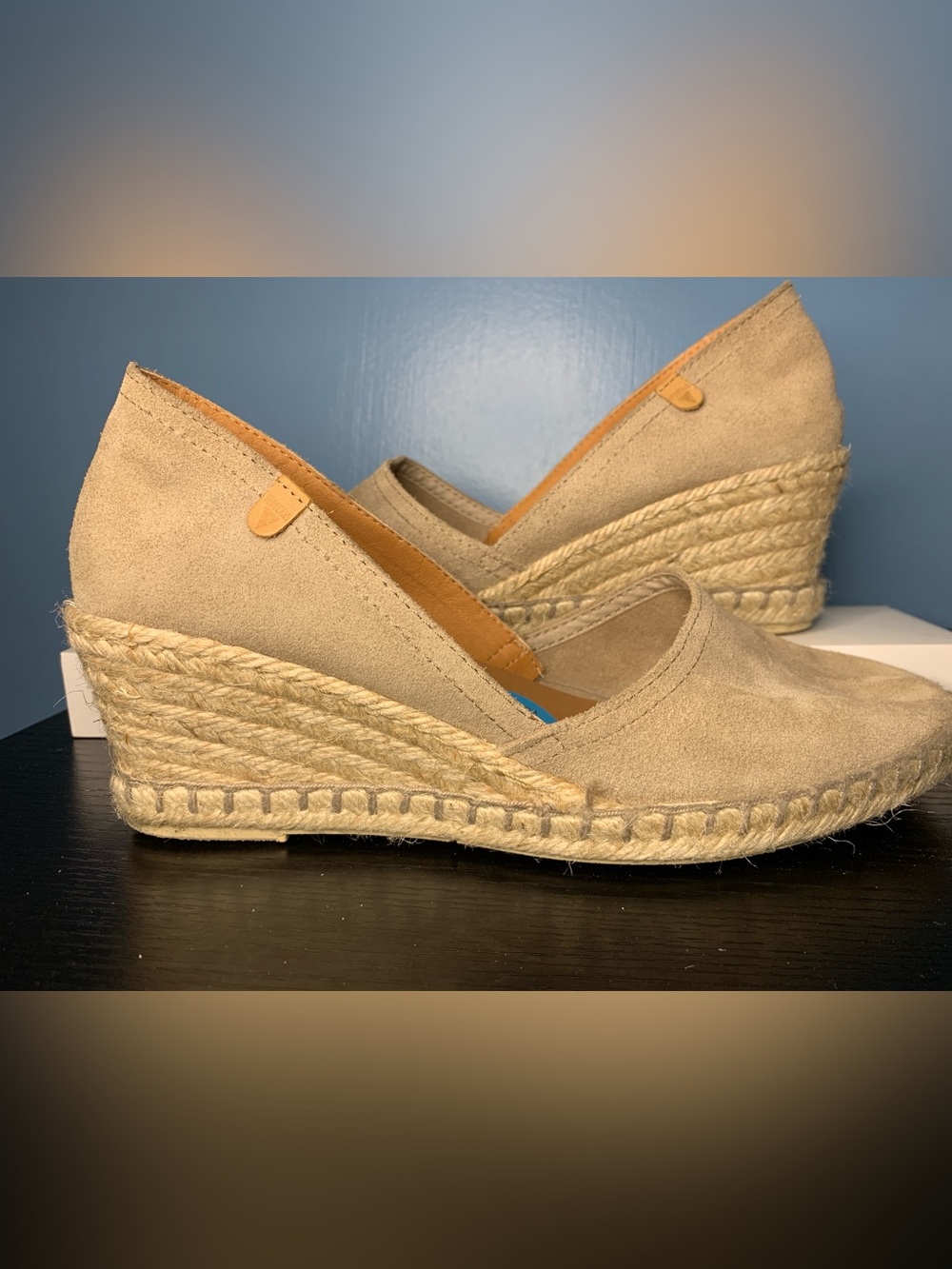 VERBENAS (Spain) Tan Suede Espadrille Slip-On